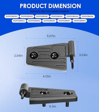 Jeep Wrangler JK Heavy-Duty Aluminum Door Hinge Kit