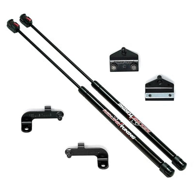 Hood Quicklift Kit for 2018-2026 Jeep Wrangler JL & 2020-2026 Gladiator JT (Aluminum Hoods Only), Black