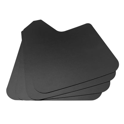 Universal Flexible Mud Flaps (4-PCS) for Pickup/SUV/Van - Front & Rear (Black)