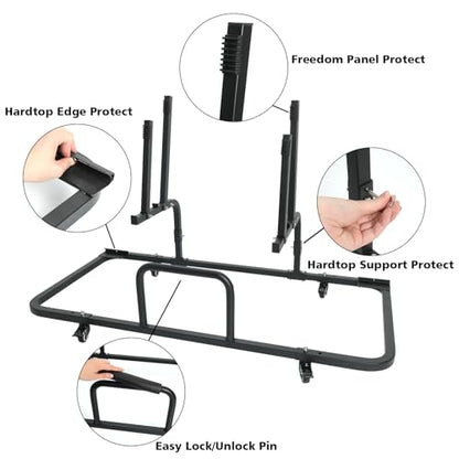 Jeep Wrangler Hardtop Storage Cart with Sliding Rack