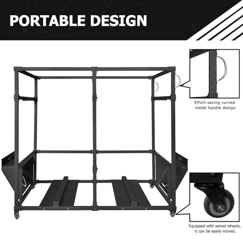 Jeep Wrangler Hardtop Storage Cart with Sliding Rack
