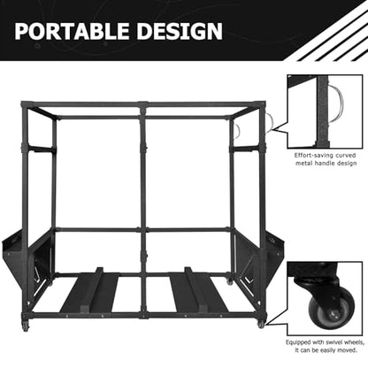 Jeep Wrangler Hardtop Storage Cart with Sliding Rack