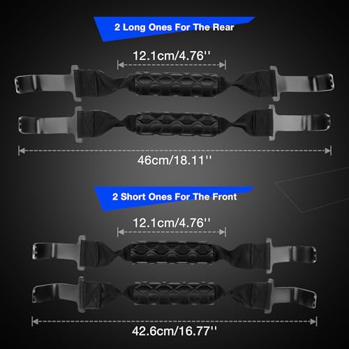 Jeep Wrangler JL JT Roll Bar Grab Handles, Metal Hooks