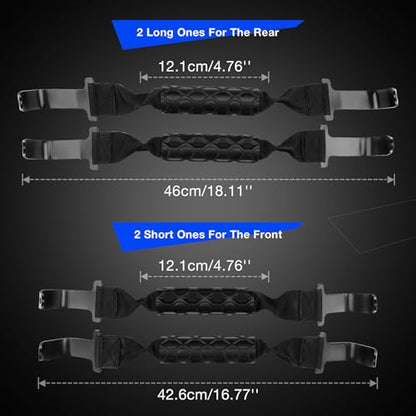Jeep Wrangler JL JT Roll Bar Grab Handles, Metal Hooks