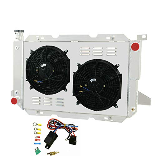 4-Row Aluminum Radiator Kit for 85-97 Ford F-Series/Bronco