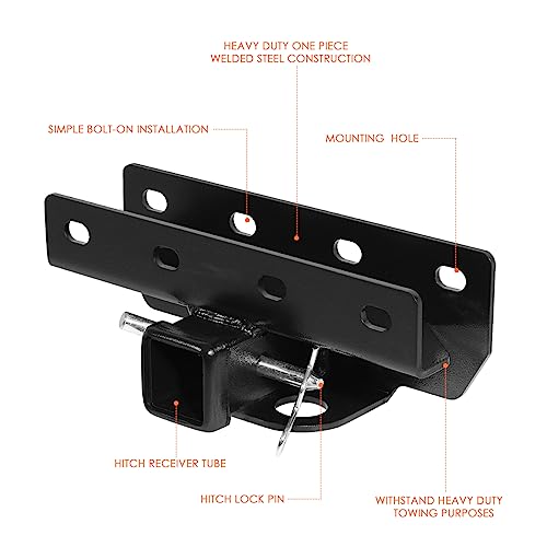 Class 3 Tow Hitch, 2" Receiver for Jeep Wrangler