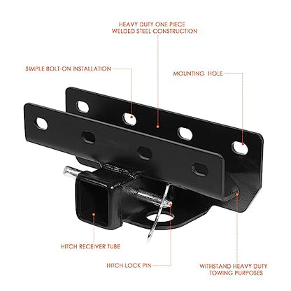 Class 3 Tow Hitch, 2" Receiver for Jeep Wrangler