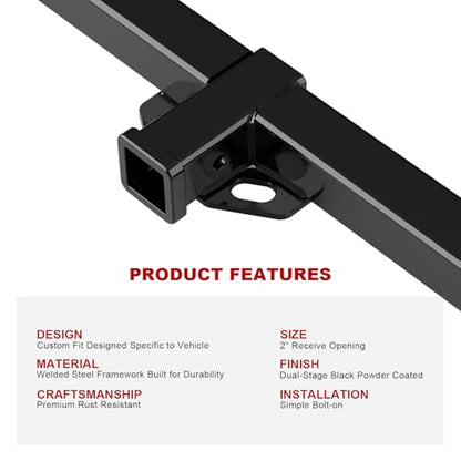 2-Inch Trailer Hitch Receiver for Jeep