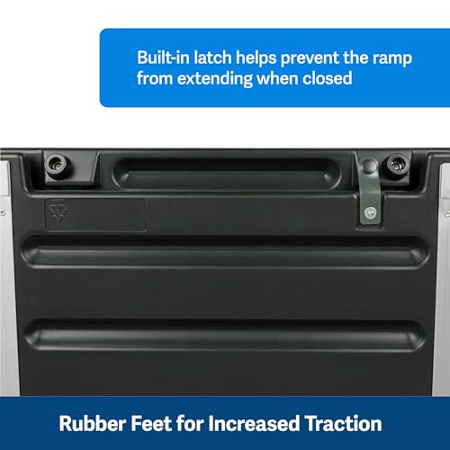 Telescoping Dog Ramp Extends from 39-71 Inches No Slip High Traction Surface Collapsible and Locking - OHMU