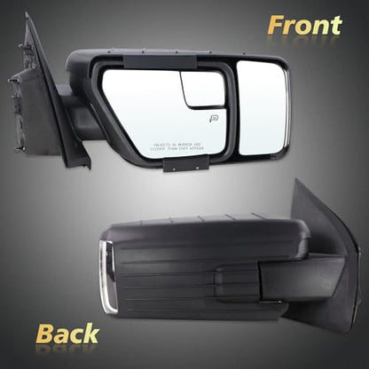 Towing Mirror for 2021-2025 Ford F-150, Wide-Angle, Easy Installation