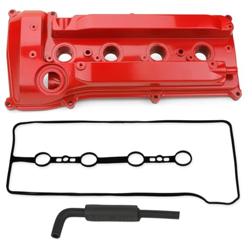 Aluminum Engine Valve Cover with Tube & Gasket Compatible with 2001-2015 Toyota Camry Corolla RAV4 Highlander Solara Matrix Scion tC xB 2.4L Replace 11201-28014 11201-28033