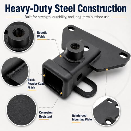 Jeep Gladiator Trailer Hitch, 2-Inch Class 3, 5000 lb Towing