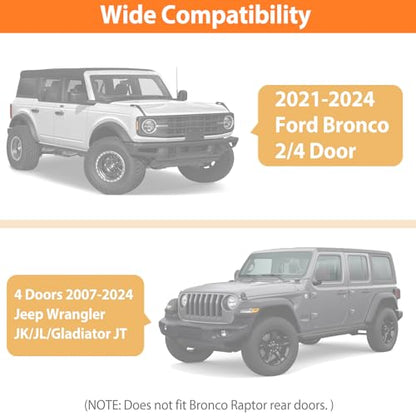 Jeep Wrangler/Bronco Door Storage Cart with Hanger & Wheels