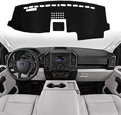Dash Cover for 2015-2020 Ford F-150 - Felt Dash Mat, UV Protection, Non-Slip