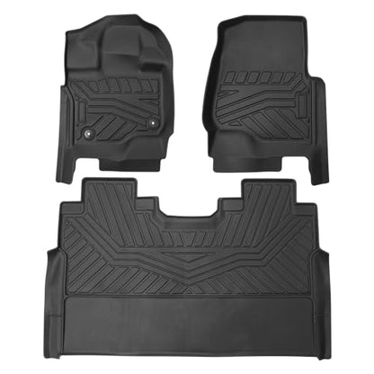 Ford F-150 SuperCrew All-Weather Floor Mats, 1st & 2nd Row TPE