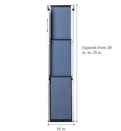 Telescoping Dog Ramp Extends from 39-71 Inches No Slip High Traction Surface Collapsible and Locking - OHMU