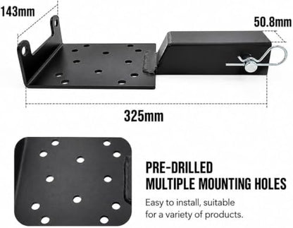 Heavy Duty Steel Winch Mount Plate for Jeep JL