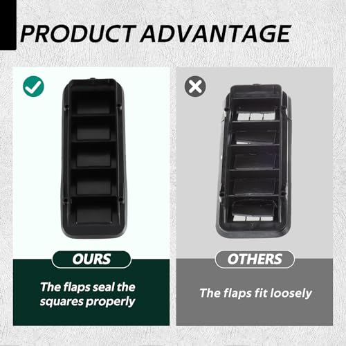 Cabin Pressure Relief Vent Grilles for Chevy Colorado Silverado 1500 2500 3500 and GMC Sierra 1500 2500 3500, 2-Pack, Replaces 13596856