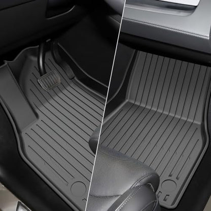 9-Piece TPE Floor Mats for 2026–2027 Tesla Model YL 6-Seater