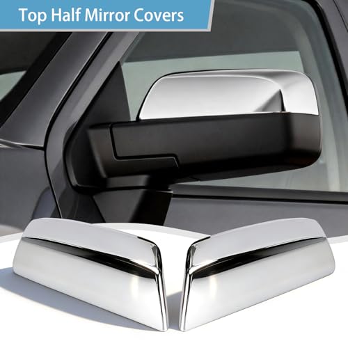 Chrome Door Handle Covers, Mirror Covers and Tailgate Cover with Camera Hole for 2014-2018 Chevy Silverado and GMC Sierra 1500 2500 3500