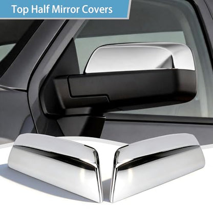 Chrome Door Handle Covers, Mirror Covers and Tailgate Cover with Camera Hole for 2014-2018 Chevy Silverado and GMC Sierra 1500 2500 3500