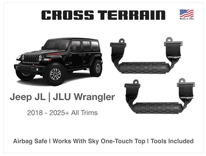 Magnetic Stow-Away Grab Handles for Jeep Wrangler JL 2018-2026