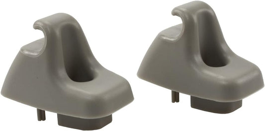 2-PCS Gray Sun Visor Clips for 2009-2021 Dodge Ram 1500/2500/3500/4500/5500 - Replaces 1HS09BD1AA