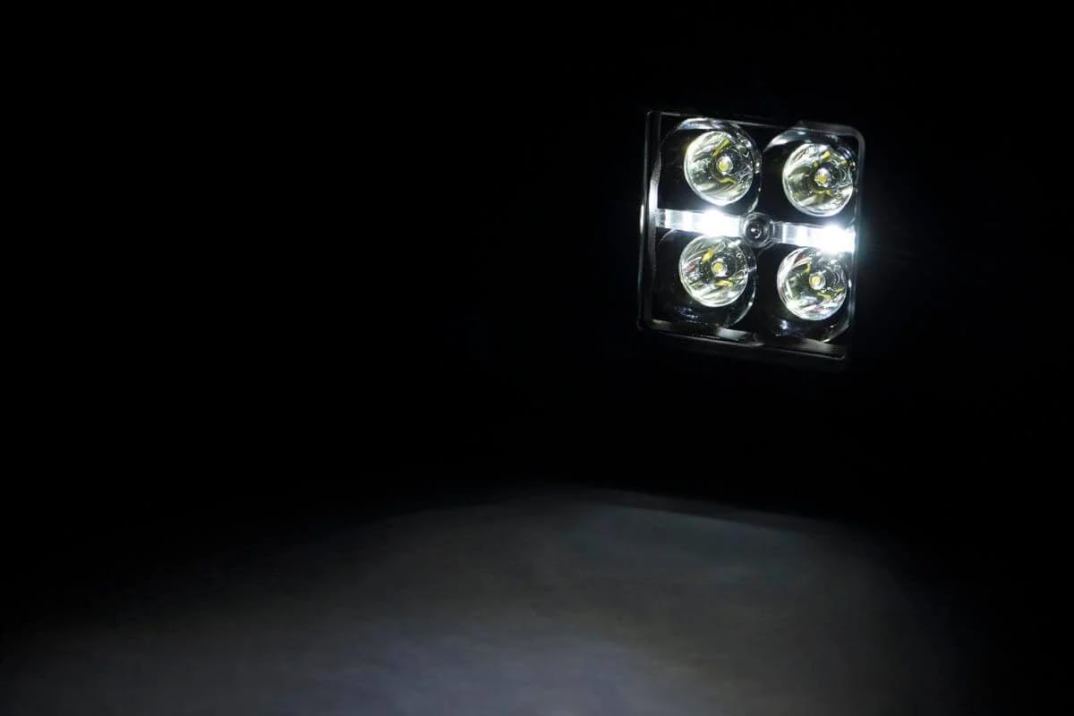 2" Black Series LED Pods with DRL - 3600 Lumen Spot Beam, Waterproof for Truck/Jeep/UTV