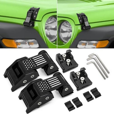 Jeep Hood Latch Kit, Aluminum Alloy