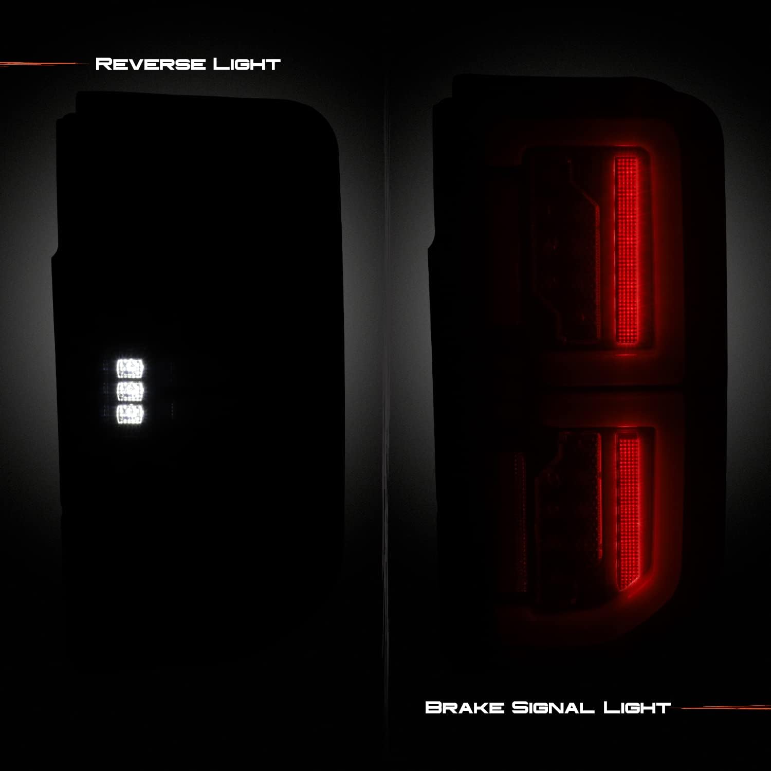 AKKON - Fit 2021-2024 Ford Bronco 21-23 Factory [Halogen Bulb Model] LED Tail Lights Rear Brake Lamp Replacement Pair/Set