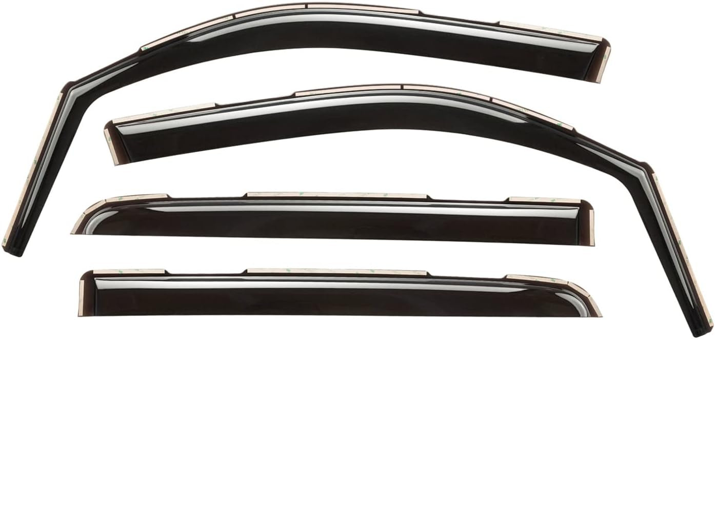 In-Channel Rain Guards (4-PCS) for 2019-2026 Ram 1500 Crew Cab - Window Deflectors, 220159