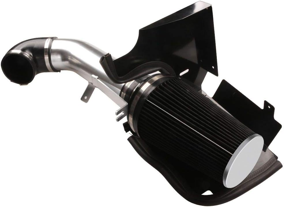 4" Cold Air Intake with Shield for 1999-2006 Chevy/GMC V8 4.8L-6.0L Silverado 1500/2500/3500 (Black)