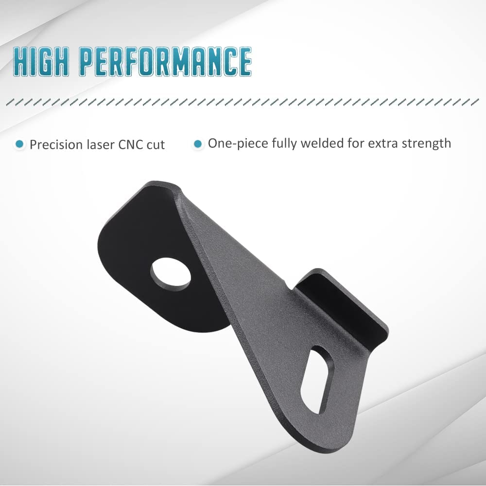 JL Antenna Mount Driver Side CB Antenna Mount Radio Driver's Side Mounting Bracket Front Driver Near The Hood Side CB Holder Compatible with Jeep Wrangler JL JLU & Jeep Gladiator JT 2018-2023
