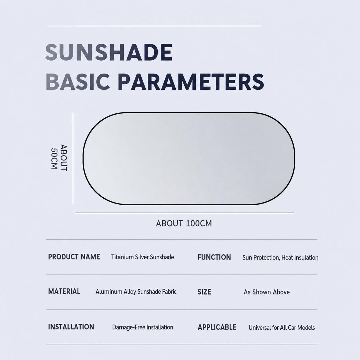 Dodge Grand Caravan Rear Window Sunshade, Heat Resistant