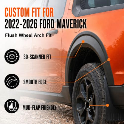 Fender Flares for 2022-2026 Ford Maverick Accessories