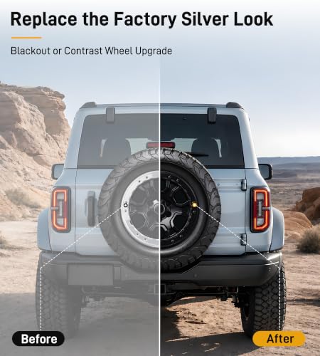 Bead Lock Wheel Trim Rings Fit for 2021-2026 Bronco