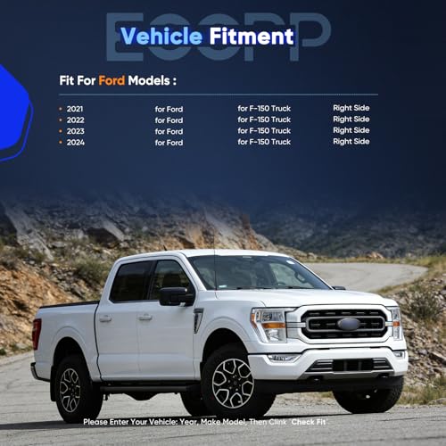 Right Tow Mirror For 2021-2024 Ford F150 Pickup Truck