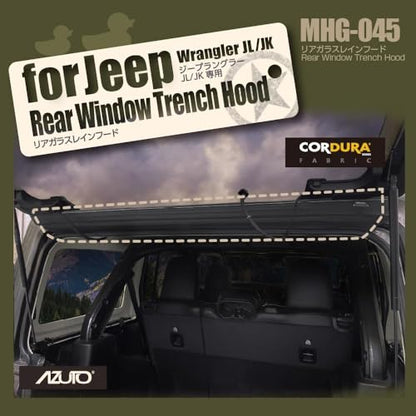 Rear Window Rain Deflector for 2011–2026 Jeep Wrangler JK/JL & 2021–2026 Wrangler 4xe
