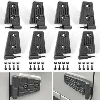 Jeep Wrangler JK Heavy-Duty Aluminum Door Hinge Kit
