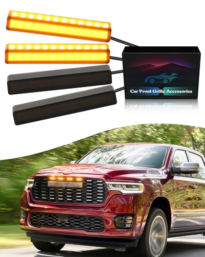 LED Front Grill Lights for 2019-2026 Dodge Ram 1500