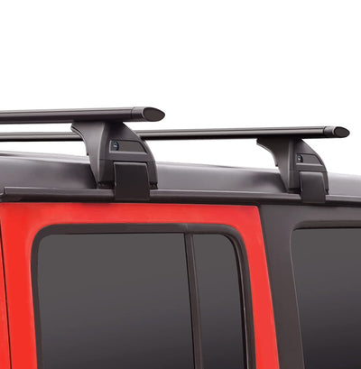 220 lb Roof Rack Cross Bars for 2007-2026 Jeep Wrangler & Gladiator - Anti-Theft Lock, Aluminum