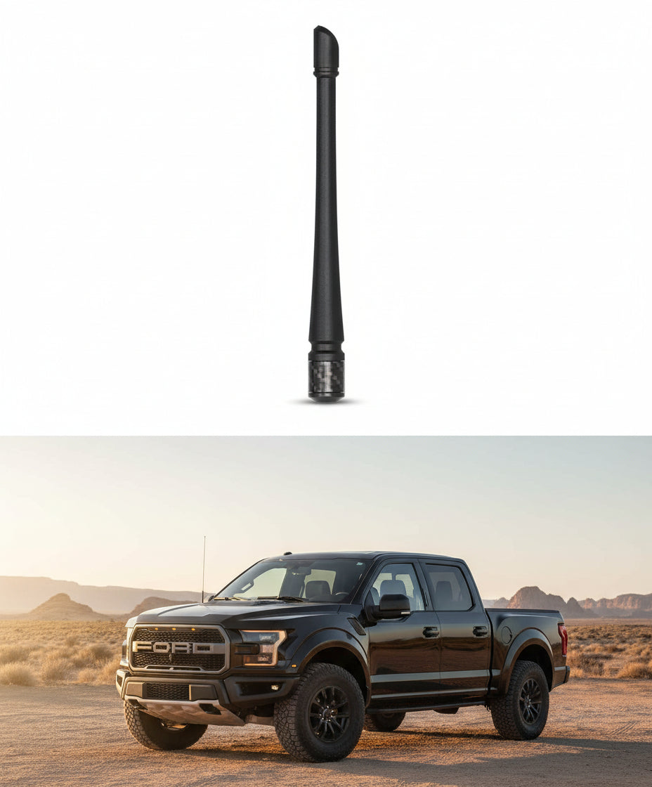 RYDONAIR Short Antenna Compatible with Ford F150 2009-2025 & Ford Bronco 2021-2025, Internal Copper Coil for Enhanced Reception, Car Wash Proof, 7 inches Rubber Antenna Replacement