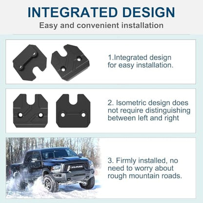 Aluminum Alloy Sun Visor Repair Kit Compatible with RAM 1500 2019-2026,2-Pack