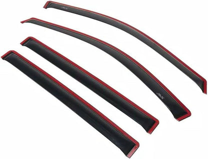 In-Channel Rain Guards (4-PCS) for 2009-2024 Ram 1500 Classic & 2010-2025 Ram 2500/3500 Crew/Mega Cab (Smoke) - 194109