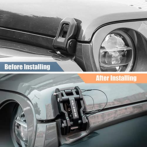 Aluminum Hood Latches for Jeep Wrangler & Gladiator