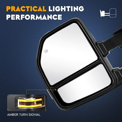 Towing Mirrors for Ford F-150 2015 2016 2017 2018 2019 2020