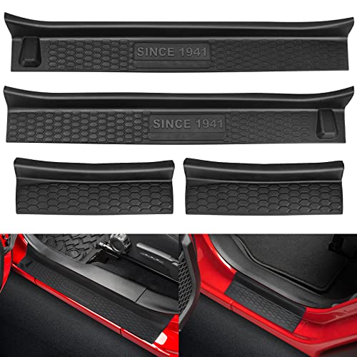 Door Sill Guards Kit Fits 2018-2026 Jeep Wrangler JL JLU Unlimited  & JT