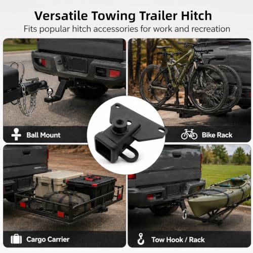 Jeep Gladiator Trailer Hitch, 2-Inch Class 3, 5000 lb Towing