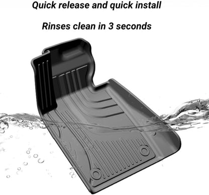 TPE Floor Liners for 2019-2025 Chevy/GMC 1500 & 2020-2025 HD Crew Cab (2nd Row w/Under-Seat Storage)