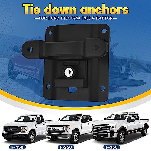 BoxLink Compatible Truck Bed Tie-Down Anchors for 2015-2021 Ford F-150 F-250 F-350 and 2015-2022 F-150 Raptor